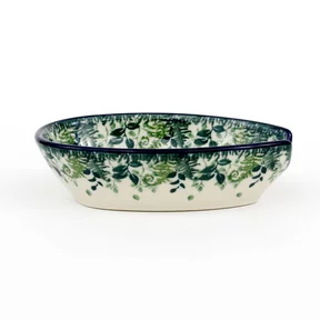 Podstawka pod łyżkę 381 12/8,5cm <br> 2206X Zielone paprocie